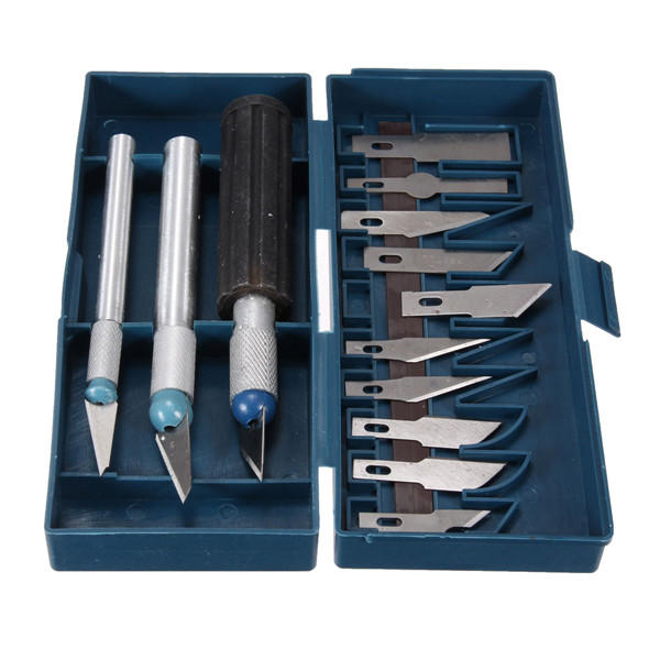 Raitool DT05 16pc Craft Hobby Cutting Tool Set - 13 Blades, Precision Cutting - Image 2
